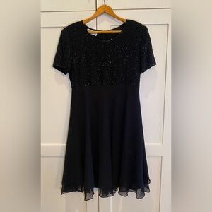 Beaded black Holt Renfrew dress